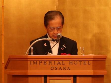 祝辞：日本電気協会関西支部　　　　　　　　　　　支部会長　土井　義宏　氏　　　　　　　　　　　　　　　　　　