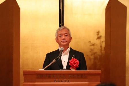 祝辞：日本電気協会関西支部　白銀隆之 支部会長　　